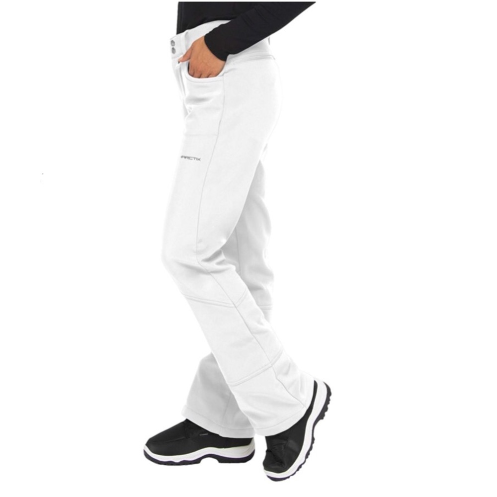 Arctix Women's Sarah Fleece-Lined Softshell Pants, White, Large